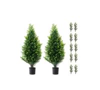 Topiarios Artificiales - DUOKU - Pinos y Cipreses Falsos - 91,4 cm - Juego de 2 Árboles - Resistentes a los UV
