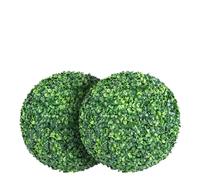 Topiary Balls With Stake 2 bolas de césped artificial, bolas de boj, topiario, plantas de imitación, bolas decorativas for el hogar, jardín, decoración al aire libre y balcón(Outer Diameter 23cm)