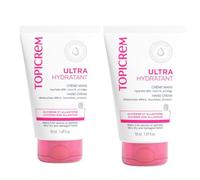 Topicrem - Crema de manos ultra hidratante DUO - 50 ml x 2 | Hidrata 48 horas, nutre, protege la piel - Crema hidratante para manos secas y dañadas - Fabricación francesa