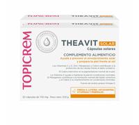 Topicrem SUN PROTECT THEAVIT Pack 60 Cápsulas - Complemento Alimenticio Protección Solar Antioxidante Pieles con Alergia Solar