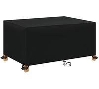 TopIdea Funda Mesa Jardin Impermeable 180x100x70cm Varios tamaños 600D Oxford Rectangular Cubre Mueble Jardin Funda Impermeable Anti-UV Resitente al Polvo para Muebles de Exterior sillas mesas