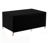 TopIdea Funda para Muebles de Jardín Exterior Impermeable Funda Mesa Jardin Impermeable 600D Rectangular Anti-UV Resitente al Polvo para Muebles de Exterior sillas mesas 120x65x40cm