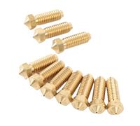 Topiky 10 Boquillas Extrusoras de Latón Duraderas para S1 Combo y 3 Impresoras 3D, Rendimiento de Alimentación Suave (0,8 mm)