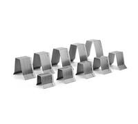 Topiky 10 Piezas Troquel de Cuero para Corte de Cinturón, Molde para | Hoja de acero afilada, herramienta para hacer correas de reloj, cortador perforador duradero, almacenamiento compacto,