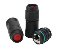 Topiky Acoplador RJ45 Impermeable Hembra a Hembra, Conector de Cable a Adaptador Ethernet RJ45, Acoplador RJ45 para Extensor Ethernet Cat6A, para Adaptador Ethernet