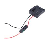 Topiky Adaptador de Batería de Herramienta Eléctrica con Terminal de Cable de Interruptor de Fusible para Parkside X20V Team 20V PAP20A1 PAP20A3 PAP20B1 PAP20B3