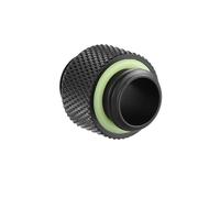 Topiky Adaptador de Montaje de Refrigeración por Agua Duradero Conector de Rosca G1/4 Negro Aspecto Exquisito 2 Piezas Largas y Cortas para de Refrigeración por Agua de Computadora Metal Negro 2 X