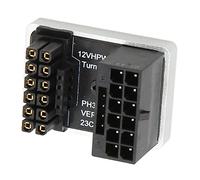 Topiky Adaptador PCIe de 16 Pines de 180 Grados, Conector GPU PCIe de 600 W, 12 V, HPWR de 16 Pines a 16 Pines Macho a Hembra de 180 Grados, Placa Adaptadora de Alimentación GPU para (PH316 Plata)
