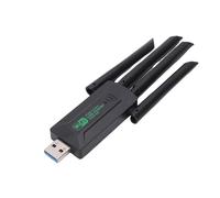 Topiky Adaptador USB WiFi de Doble Banda de 1300Mbps con Antena, Plug and Play para Dongle de Red, Conexión Rápida