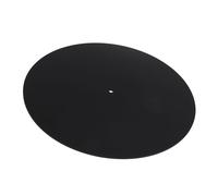 Topiky Alfombrilla Acrílica para Tocadiscos de Alta Fidelidad que Aprieta la Respuesta de Graves para Amantes del Vinilo, Alfombrilla Deslizante para Tocadiscos de 12 Pulgadas (Negro transparente)