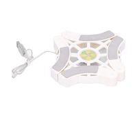 Topiky Almohadilla de Enfriamiento para Computadora Portátil, Base de Enfriamiento USB Luminosa, Computadora Plegable, Almohadillas Antideslizantes de 12 Piezas, Interfaz de