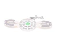 Topiky Almohadilla de Enfriamiento para Computadora Portátil, Base de Enfriamiento USB Luminosa, Computadora Plegable, Almohadillas Antideslizantes de 12 Piezas, Interfaz de Alimentación USB (Blanco)