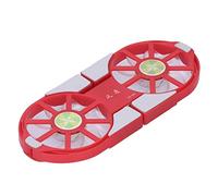 Topiky Almohadilla de Refrigeración para Portátil, Enfriador Plegable para Portátil con Doble Ventilador, Ventilador de Radiador Alimentado por USB para Disipador de Calor de Computadora, Gran (Rojo)
