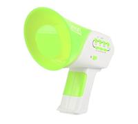 Topiky Altavoz para Niños, Juguete Amplificador Cambiador de Voz Múltiple para Fiesta de Cumpleaños, Altavoz de Sonido Divertido con 7 Efectos, Regalo Educativo para Niños (Green)