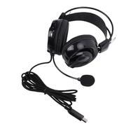 Topiky Auriculares con Micrófono, Auriculares USB Giratorios de 120°, con Cable con Aislamiento de Ruido para Clases en Línea, Exámenes de Idiomas, Reproducción de Música