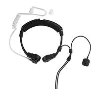 Topiky Auriculares con micrófono de Garganta, Tubo acústico Auriculares con micrófono de Garganta Micrófono Conducto de Aire Auriculares PTT para UV-5R BF-888S Walkie Talkie