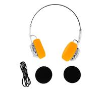 Topiky Auriculares Inalámbricos Bluetooth, Auriculares Ligeros Clásicos Retro, Supraaurales, Micrófono Incorporado, Baja Latencia (Transparente)