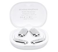 Topiky Auriculares Traductor de Idiomas 3 en 1 con Sonido HD para Trabajo y Viajes Bluetooth 5.4 Resistentes Al Agua 2 Unidades (Silver)