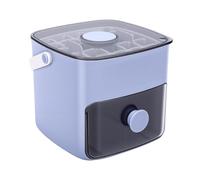 Topiky Bandeja para 48 Cubitos de Hielo con Tapa y Abrazadera, Bandeja para Cubitos de Hielo para Congelador, Pinzas para Depósito de, Molde para Hacer con Rejilla con Tapa Fácil de Presionar, Cubo