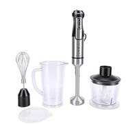 Topiky Batidora de Mano con Procesador de Alimentos y Batidor de Huevos, Potente Batidora 6 en 1 para Batidos, Comida para Bebés, Salsas, Jugos, Masas - Cuchillas de Acero Inoxidable, Liviana, Fácil