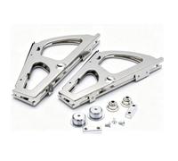 Topiky Bisagras para Cajones de Zapatos, Marcos Abatibles de Acero Inoxidable para Estantes y Proyectos de Bricolaje, 2 uds. (Plata 1 Capa)