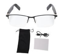Topiky Bluetooth Audio Gafas Inteligentes para Hombres, Gafas de Luz Azul con Micrófono y Altavoz, Gafas de Sol Inteligentes de Control de Voz, Llamadas de Manos Libres, para Reuniones
