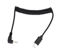 Topiky Cable de Liberación del Obturador RM-VPR1 S2 para A7III A9/A99 II A7 II A6500 Cable Estirable para el Control Remoto de la Cámara (3.5 mm-s2#02)