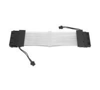 Topiky Cable de PC RGB, Cable de Extensión de Alimentación ARGB 18AWG, 24 Pines Macho a Hembra de 9,6 Pulgadas con Adaptador de 5 V y 3 Pines, para Placa Base E ATX ATX Micro ATX