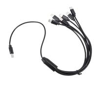 Topiky Cable Divisor USB C 6 en 1, Cable de Carga Múltiple USB C de 1,6 Pies con Carga Rápida de PVC, a para Tableta Air 4 5 Mini