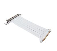 Topiky Cable Elevador PCIE 3,0 X16, Tarjeta Extensora Flexible de Alta Velocidad para Tarjeta Gráfica, Amplia Compatibilidad, Antiinterferencias (Blanco)