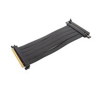 Topiky Cable Elevador PCIE 4.0 X16, Cable Elevador Extensor PCIE 4.0 X16 Flexible, RTX 40 RTX 4090 4080 4070 4060 Cable de Extensión Flexible de 180 Grados de Alto Blindaje para Tarjeta (Negro)