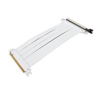 Topiky Cable Elevador PCIE 4.0 X16, Cable Elevador Extensor PCIE 4.0 X16 Flexible, RTX 40 RTX 4090 4080 4070 4060 Cable de Extensión Flexible de 180 Grados de Alto Blindaje para Tarjeta (Blanco)