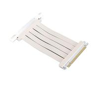 Topiky Cable Elevador PCIe 4.0 X16, PCI Express Gen4 para Juegos de Montaje Vertical de Alta Velocidad Blindado, Conector Universal de 90 Grados de 15 Cm/5,9 Pulgadas, Blanco