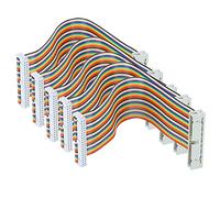 Topiky Cable GPIO de 5 piezas para macho a hembra 40pin Cable de cinta Accesorios de computadora 20cm(Hombre a mujer)