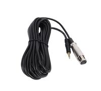 Topiky Cable XLR a 3,5 Mm de 20 Pies, Cable Adaptador de Micrófono OFC, Reducción de Ruido XLR Hembra a Conector Estéreo de 3,5 Mm para Estudio en Casa, Consolas de Mezcla, Tarjetas de Sonido,