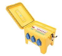 Topiky Caja Eléctrica Portátil A Prueba de Agua con 6 Tomas, Divisor de Toma de Corriente para Exteriores, Caja de Distribución de EnergíA 16 A, de Toma de Corriente para Exteriores, de Receptáculo