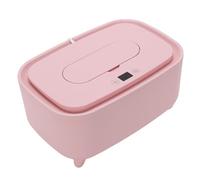 Topiky Calentador de Toallitas y Pañales para Bebés Alimentado por USB con Tapa Abatible de Sellado Seguro para el Cuidado Nocturno (PINK)