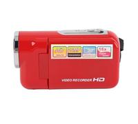 Topiky Cámara de Vídeo Digital Videocámara con Zoom Digital de 16x Conveniente Videocámara DV Antivibración 1080P para Grabar Registros de Crecimiento y Actuaciones Escolares (Rojo)