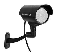 Topiky Cámara Ficticia, Cámara de Seguridad Falsa con LED Intermitente, Monitor Antirrobo CCTV para Uso en Interiores y Exteriores, Tiempo de Trabajo de 3 a 6 Meses