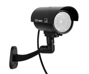 Topiky Cámara Ficticia, Cámara de Seguridad Falsa con LED Intermitente, Monitor Antirrobo CCTV para Uso en Interiores y Exteriores, Tiempo de Trabajo de 3 a 6 Meses