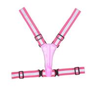 Topiky Chaleco Reflectante LED para Correr, Chaleco Iluminado Recargable por USB de Alta Visibilidad, Equipo Reflectante para Caminar, Andar en Bicicleta y Trotar (Pink)