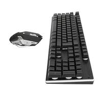 Topiky Combo de Teclado Y Mouse para Juegos Inalámbricos, Ratones 7D 3200DPI, Teclado para Juegos con Sensación Mecánica, Retroiluminación LED RGB, Mouse de Teclado Recargable con