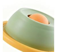 Topiky Cuenco para Lamer Mascotas, Alimentador Lento para Gatos, Bola Rodante, Dispensador de Golosinas Líquidas para Perros, Plato Interactivo Antiasfixia para Caldo de Huesos, Comida Húmeda (Green)