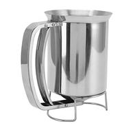 Topiky Dispensador Manual de Acero Inoxidable para Masa para Panqueques, Fácil de Llenar y Usar, Gran Aplicabilidad para Pasteles, Panqueques y Muffins, Material Resistente