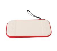 Topiky Estuche de Transporte Compacto para Consola de Juegos Apto para 2 con Correa para la Muñeca Bolsillo de Malla para Accesorios de Viaje (Beige)