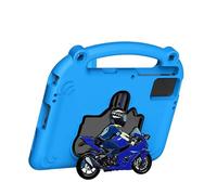 Topiky Funda para Tableta de Espuma EVA para Niños, Funda para Tableta a Prueba de Golpes con Soporte para Motocicleta, con Asa Protectora a Prueba de Caídas para Tabletas de 11 Pulgadas, Liviana a