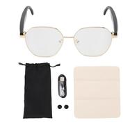 Topiky Gafas de Traducción Inteligente de IA con Bluetooth, 163 Idiomas Gafas de Traductor de Voz en Tiempo Real con Lente de Luz Anti Azul, Gafas de Sol de Audio Bluetooth para Música