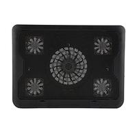 Topiky Gaming Laptop Cooler Pad, Enfriador Portátil Ultra-Delgado, con 5 LED Ventiladores Silencioso,USB Dual, para Jugadores y Oficinas