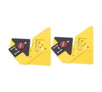 Topiky Herramientas de Carpintería para Recortar, Regla de Medición de Carpintería y Regla de Acabado, Multiherramienta para Medir Distancias, 2 Piezas de Ayuda para, Práctica Guía de Corte de