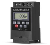 Topiky Interruptor Temporizador Programable, relé de Tiempo de 220 V, Temporizador de Timbre Eléctrico de Microordenador ON/Off con 20 Grupos, Ideal para Control de Timbre Escolar